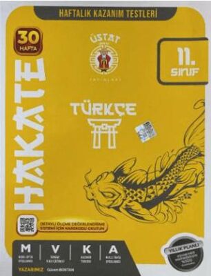 Üstat Der Ki 11. Sınıf Hakate Türkçe Haftalık Kazanım Testleri - Güven Bostan kitap kapağı