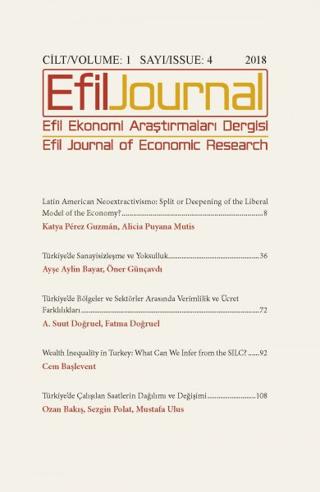 Efil Ekonomi Araştırmaları Dergisi Cilt: 1 Sayı: 4 | Efil Journal Dergisi (Ciltsiz)  - Resim 1