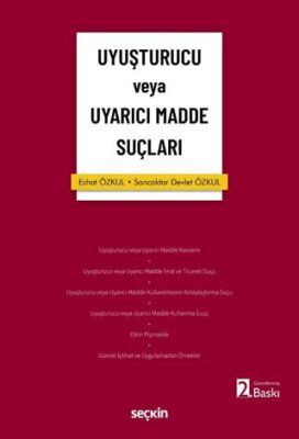 Uyuşturucu veya Uyarıcı Madde Suçları - Sancaktar Devlet Özkul kitap kapağı