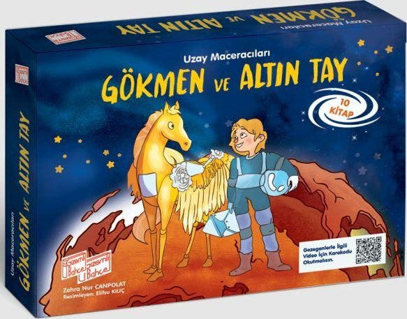 Uzay Maceraları Gökmen ve Altın Tay - 10 Kitap Set - Kolektif kitap kapağı