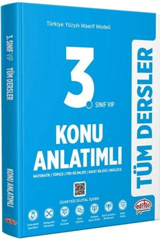 3. Sınıf Tüm Dersler Maarif Model Konu Anlatımlı | Editör Yayınevi (Ciltsiz)  - Resim 1