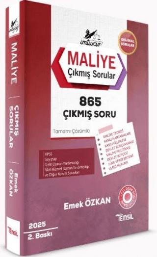 İmtiyaz Maliye Çıkmış Sorular | Temsil Kitap (Ciltsiz)  - Resim 1