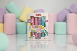 Let’s Marshmallow Pastel Jel Mum Boya 6 Renk | Lets - Resim 1