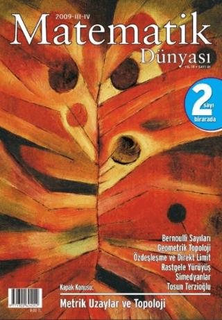 Matematik Dünyası Dergisi Sayı:81 Yıl:2009 - III-IV | Nesin Yayınevi (Ciltsiz)  - Resim 1