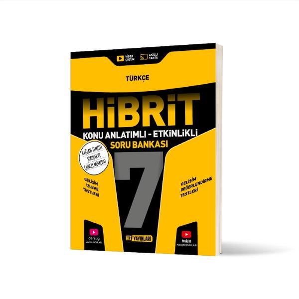 7. Sınıf Hibrit Türkçe Soru Bankası | Hız Yayınları (İnce Kapak)  - Resim 1
