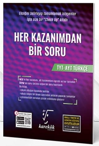TYT - AYT Türkçe Her Kazanımdan Bir Soru | Karekök Yayıncılık (Ciltsiz)  - Resim 1