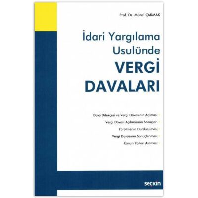 Vergi Davaları - Naci Münci Çakmak kitap kapağı
