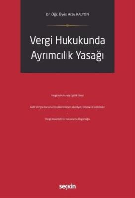 Vergi Hukukunda Ayrımcılık Yasağı - Arzu Kalyon kitap kapağı
