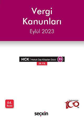 Vergi Kanunları - Eylül 2023 - Kolektif kitap kapağı