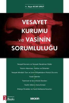 Vesayet Kurumu ve Vasinin Sorumluluğu - Ayşe Acar Umut kitap kapağı