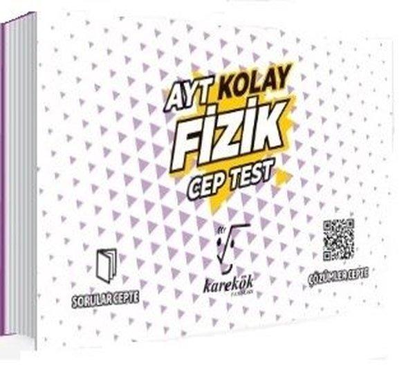 AYT Kolay Fizik Cep Test | Karekök Eğitim Yayın (İnce Kapak)  - Resim 1