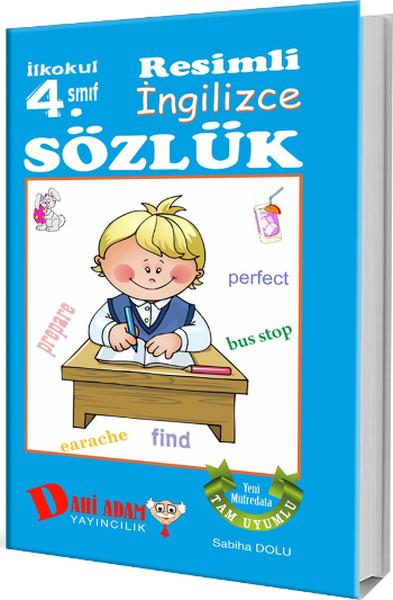 İlkokul 4. Sınıf Resimli İngilizce | Dahi Adam Yayıncılık (İnce Kapak)  - Resim 1
