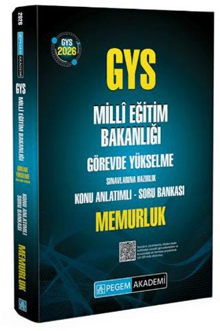 2026 GYS MEB Görevde Yükselme Sınavlarına Hazırlık Konu Anlatımlı Soru Bankası Memurluk