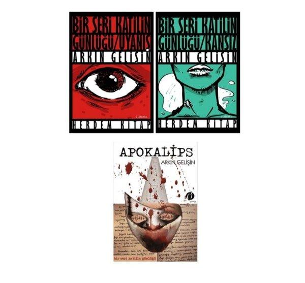 Bir Seri Katilin Günlüğü Kansız - Uyanış - Apokalips Polisiye Gerilim Seti - 3 Kitap Takım | Herdem Kitap (İnce Kapak)  - Resim 1