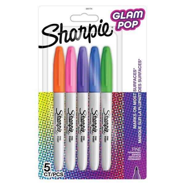 Sharpie Fine Glam Pop Permanent Markör 5li Karışık Renk Seti