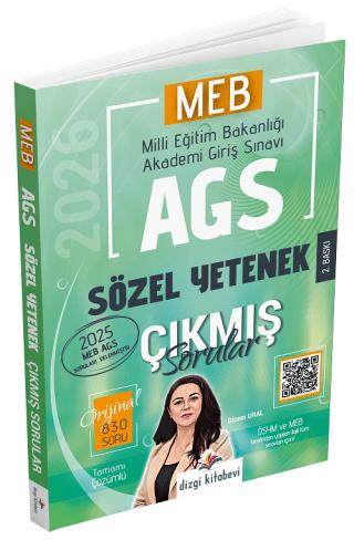 2026 MEB-AGS Sözel Yetenek Çıkmış Sorular Çözümlü | Dizgi Kitap (Ciltsiz)  - Resim 1