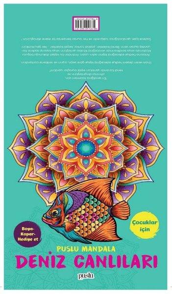 Çocuklar İçin- Puslu Mandala- Deniz Canlıları | Puslu Yayıncılık (İnce Kapak)  - Resim 1
