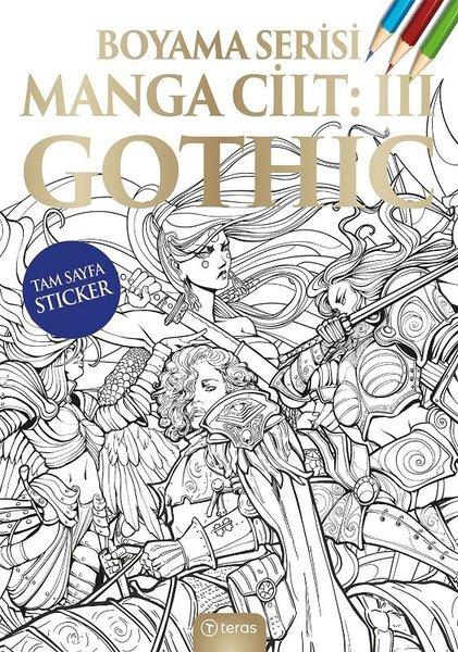 Manga Boyama Cilt 3 - Gothic | Teras Kitap (İnce Kapak)  - Resim 1