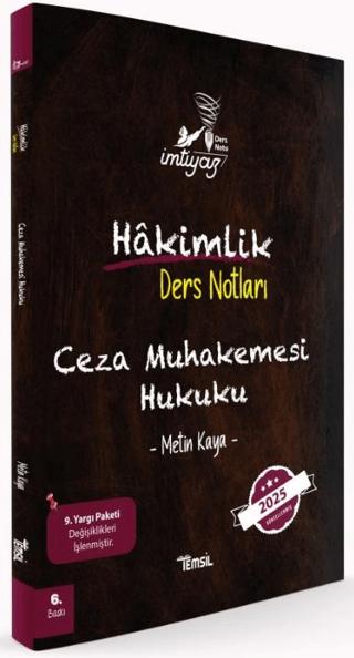 İmtiyaz Ceza Muhakemesi Hukuku Hakimlik Ders Notları | Temsil Kitap (Ciltsiz)  - Resim 1