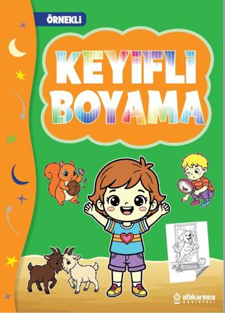 Örnekli Keyifli Boyama | Atlı Karınca Yayınları (Ciltsiz)  - Resim 1