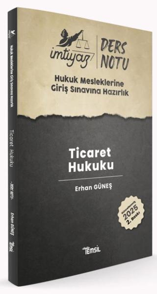 İmtiyaz HMGS Ders Notları Ticaret Hukuku | Temsil Kitap (Ciltsiz)  - Resim 1