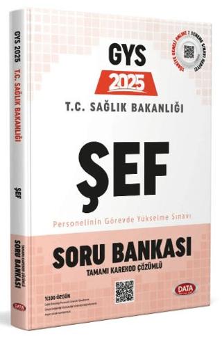 T.C. Sağlık Bakanlığı GYS Şef Soru Bankası (Tamamı Karekod Çözümlü) | Data Yayınları (Ciltsiz)  - Resim 1