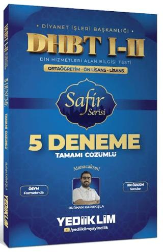 DHBT I-II Ortaöğretim - Ön Lisans - Lisans Safir Serisi Tamamı Çözümlü 5 Deneme Sınavı