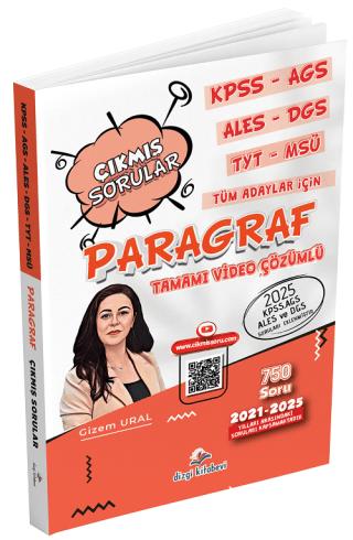 2026 KPSS MEB-AGS ALES DGS TYT MSÜ Paragraf Çıkmış Sorular | Dizgi Kitap (Ciltsiz)  - Resim 1