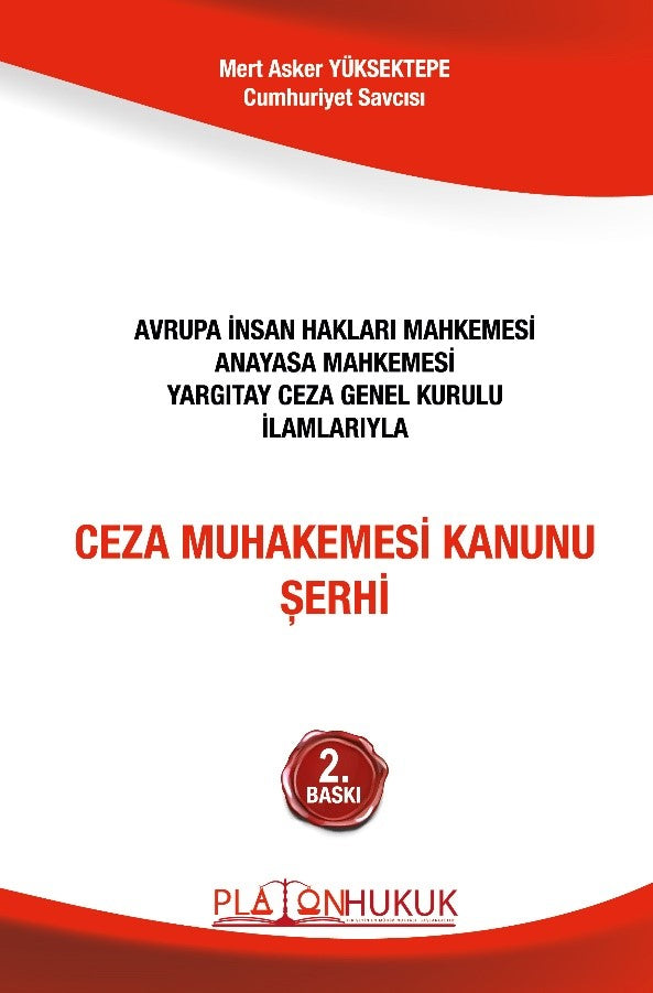 Ceza Muhakemesi Kanunu Şerhi - Mert Asker Yüksektepe kitap kapağı