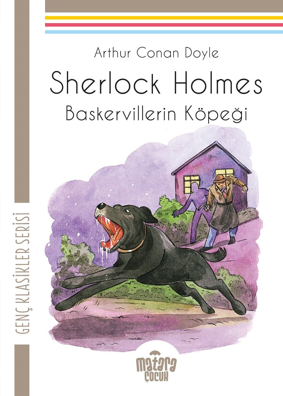 Sherlock Holmes / Baskervillerin Köpeği Genç Klasikler Serisi - Sir Arthur Conan Doyle kitap kapağı