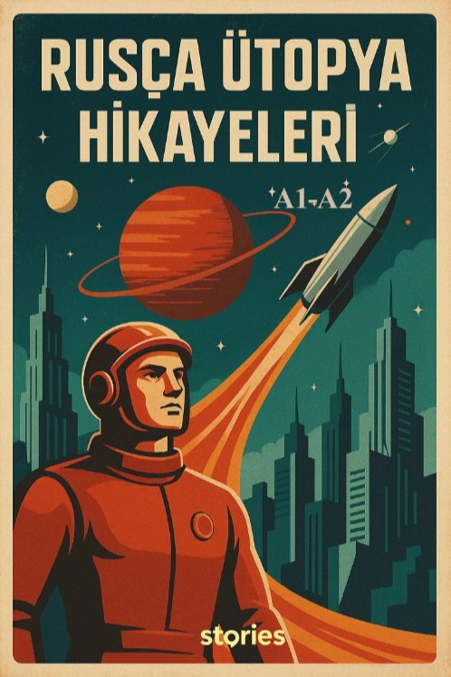A1-A2 Rusça Ütopya Hikayeleri - Kolektif kitap kapağı