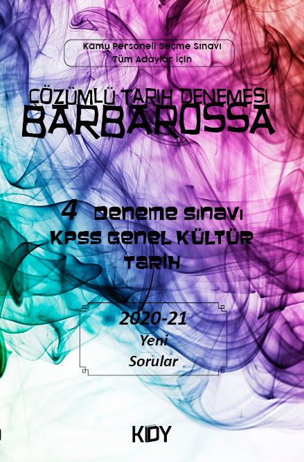 Çözümlü Tarih Denemesi Barbarossa 4 Deneme Sınavı KPSS Genel Kültür Tarih - Alper Çelebi kitap kapağı