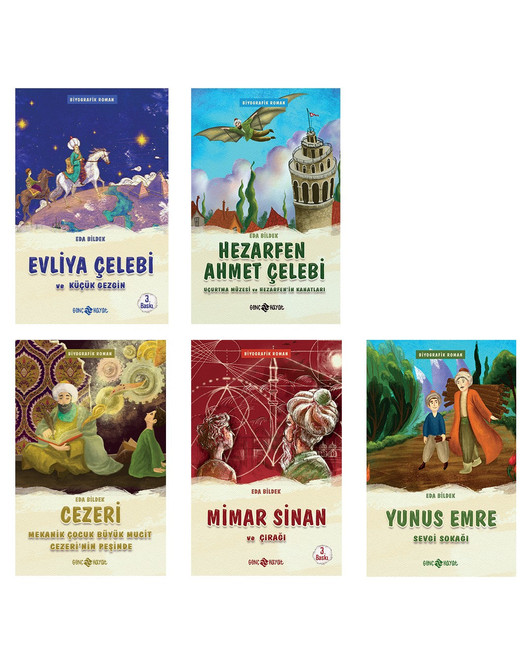 Medeniyet Mimarlarımız Seti (5 Kitap) - Eda Bildek kitap kapağı