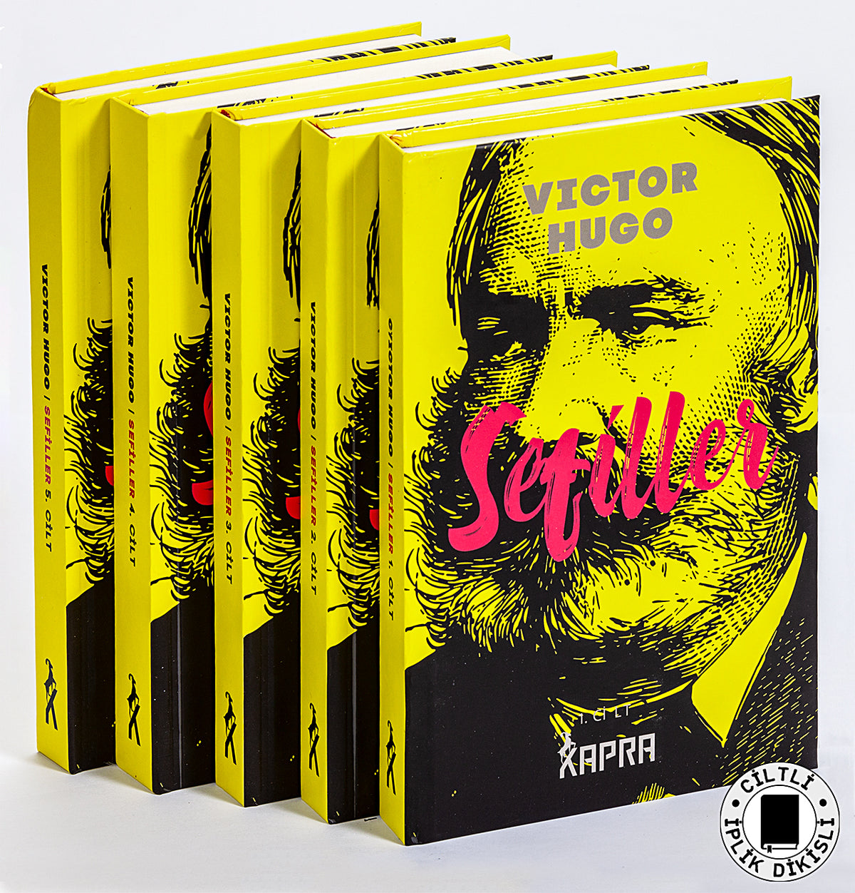 Sefiller (5 Cilt Takım) (Ciltli, İplik Dikişli) - Victor Hugo kitap kapağı