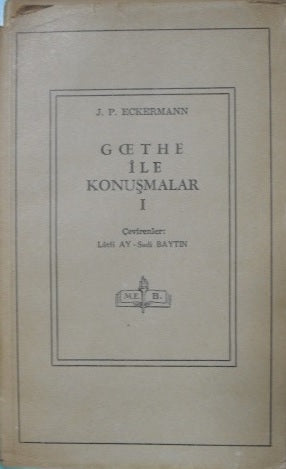 Goethe İle Konuşmalar / 11-Z-166 - J. Peter Eckermann kitap kapağı