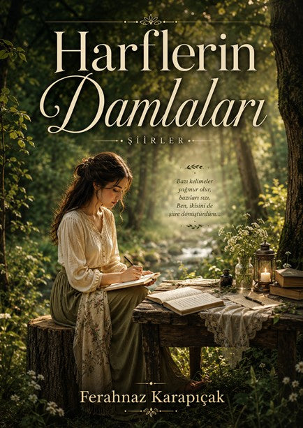 Harflerin Damlaları - Ferahnaz Karapıçak kitap kapağı