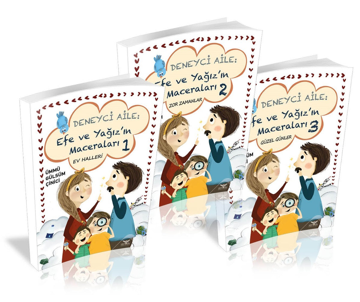 Deneyci Aile Efe ve Yağızın Maceraları 1-2-3 - Ümmü Gülsüm Çinici kitap kapağı