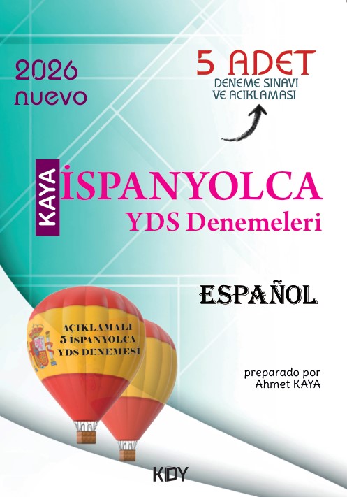 Kaya İspanyolca YDS Denemeleri - Ahmet Kaya kitap kapağı