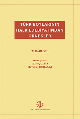 Türk Boylarının Halk Edebiyatından Örnekler / 14-B-85 - Wilhelm Radloff kitap kapağı