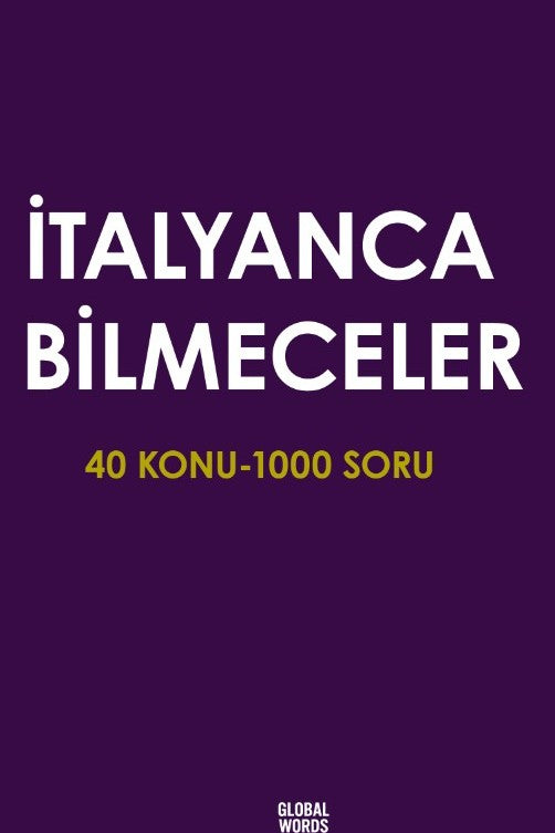 İtalyanca Bilmeceler 40 Konu-1000 Soru - Kolektif kitap kapağı
