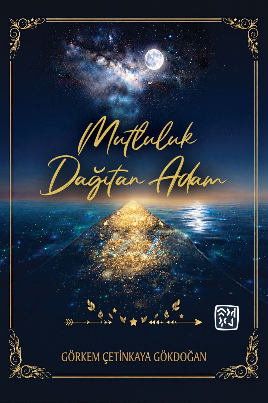 Mutluluk Dağıtan Adam - Görkem Çetinkaya Gökdoğan kitap kapağı