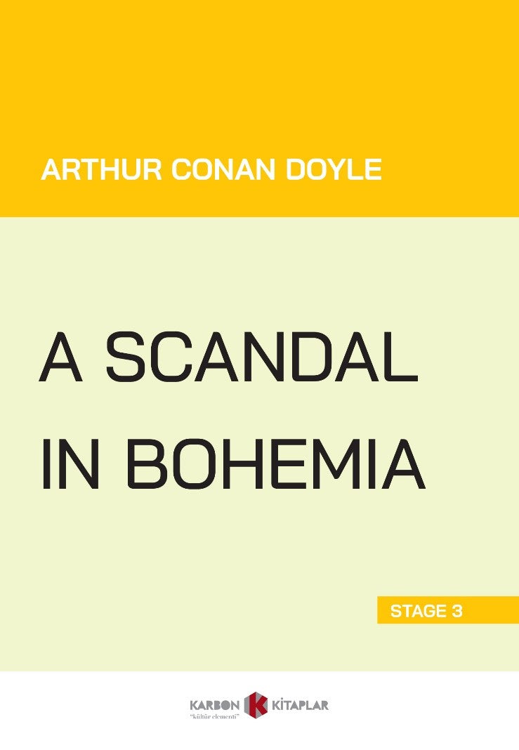A Scandal in Bohemia (Stage 3) - Sir Arthur Conan Doyle kitap kapağı
