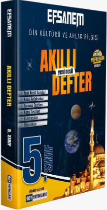 5. Sınıf Din Kültürü ve Ahlak Bilgisi Efsane Akıllı Defter - Komisyon kitap kapağı