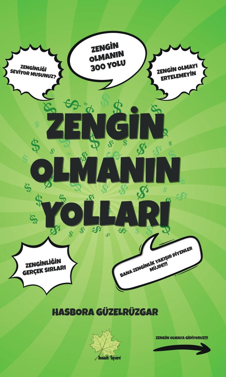 Zengin Olmanın Yolları - Hasbora Güzelrüzgar kitap kapağı