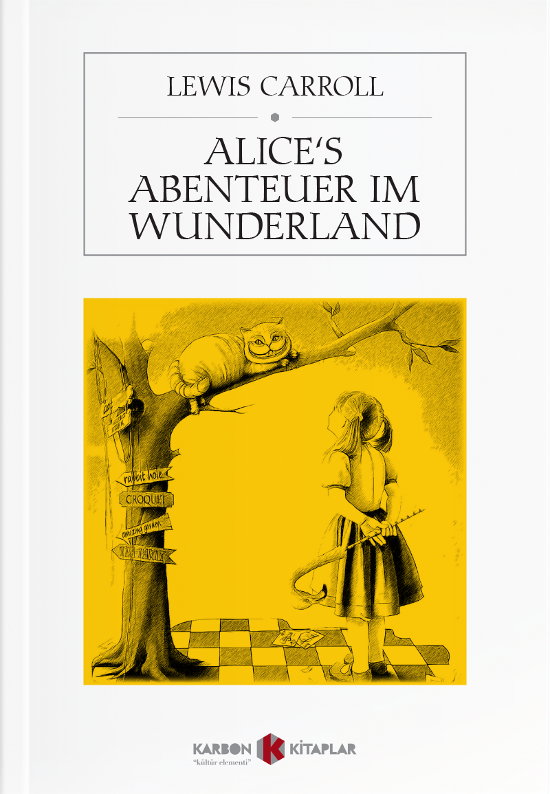 Alice's Aberteuer ım Wunderland - Lewis Carroll kitap kapağı