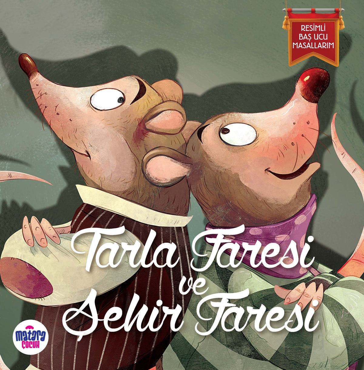 Tarla Faresi ve Şehir Faresi / Resimli Baş Ucu Masallarım - La Fontaine kitap kapağı