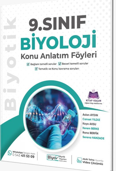 9. Sınıf Biyoloji Konu Anlatım Föyleri - Aslan Aydın kitap kapağı