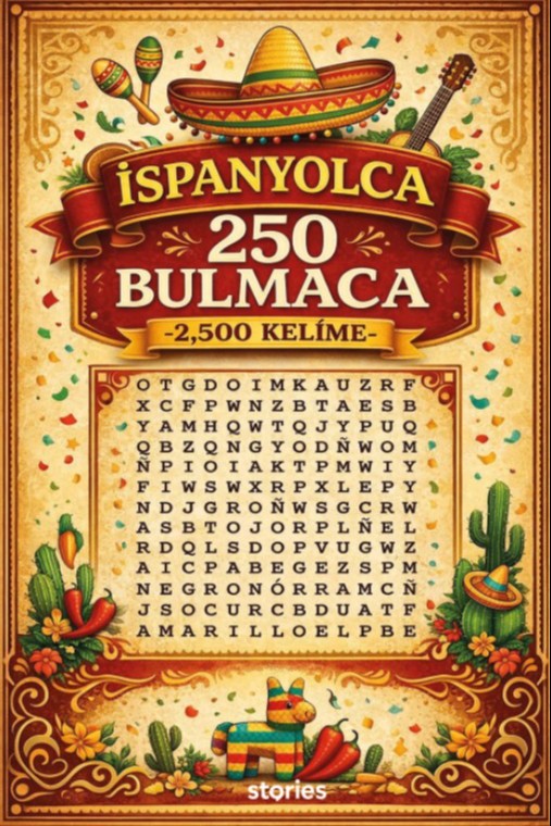 İspanyolca 250 Bulmaca -2,500 Kelime- - Orhan Karasu kitap kapağı