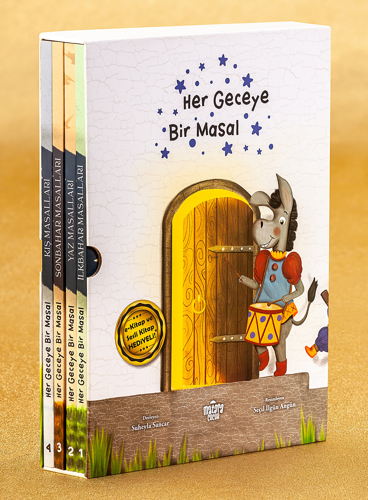 Her Geceye Bir Masal (4 Kitaplık Masal Seti) - Suheyla Sancar kitap kapağı