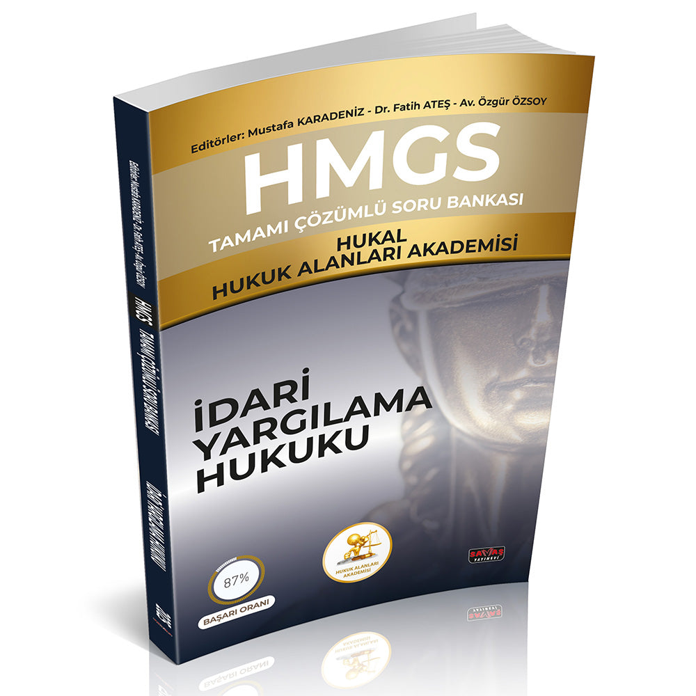 HMGS Tamamı Çözümlü Soru Bankası İdari Yargılama Hukuku - Dr. Mustafa Karadeniz kitap kapağı